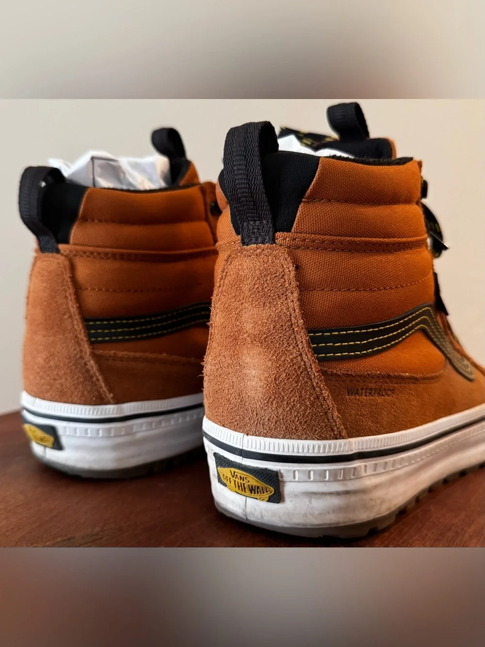 Vans Mte Sk8-Hi Waterproof Ins Boots Size Men’s 9.5 Glazed Ginger Primaloft Snow